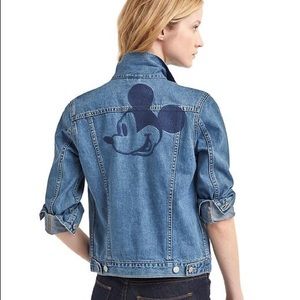 mickey mouse jean jacket gap